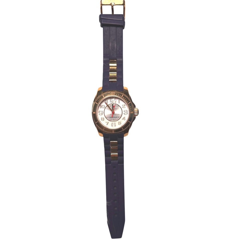 Tommy Hilfiger Womens Watch‎ Navy Blue Silicone Gold Tone Stainless